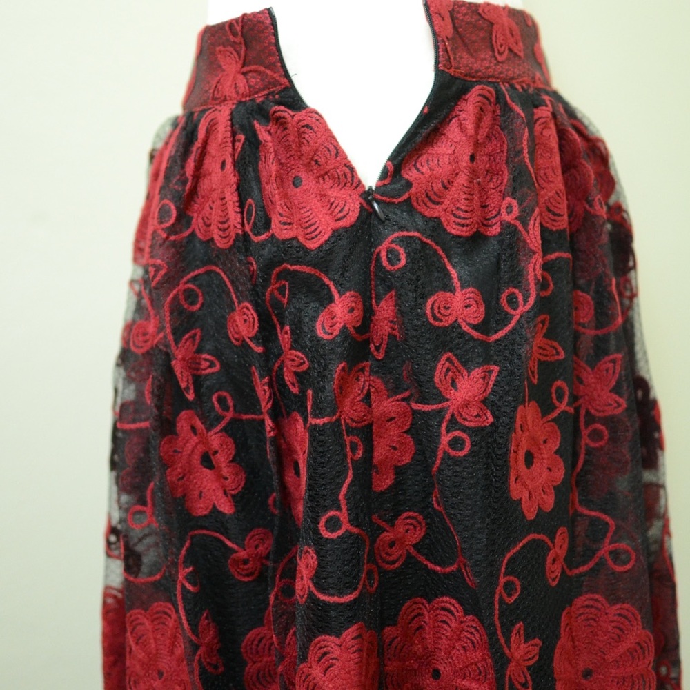 💥🔥Voodoo Vixen floral embroidery skirt🔥💥 - Picture 6 of 8